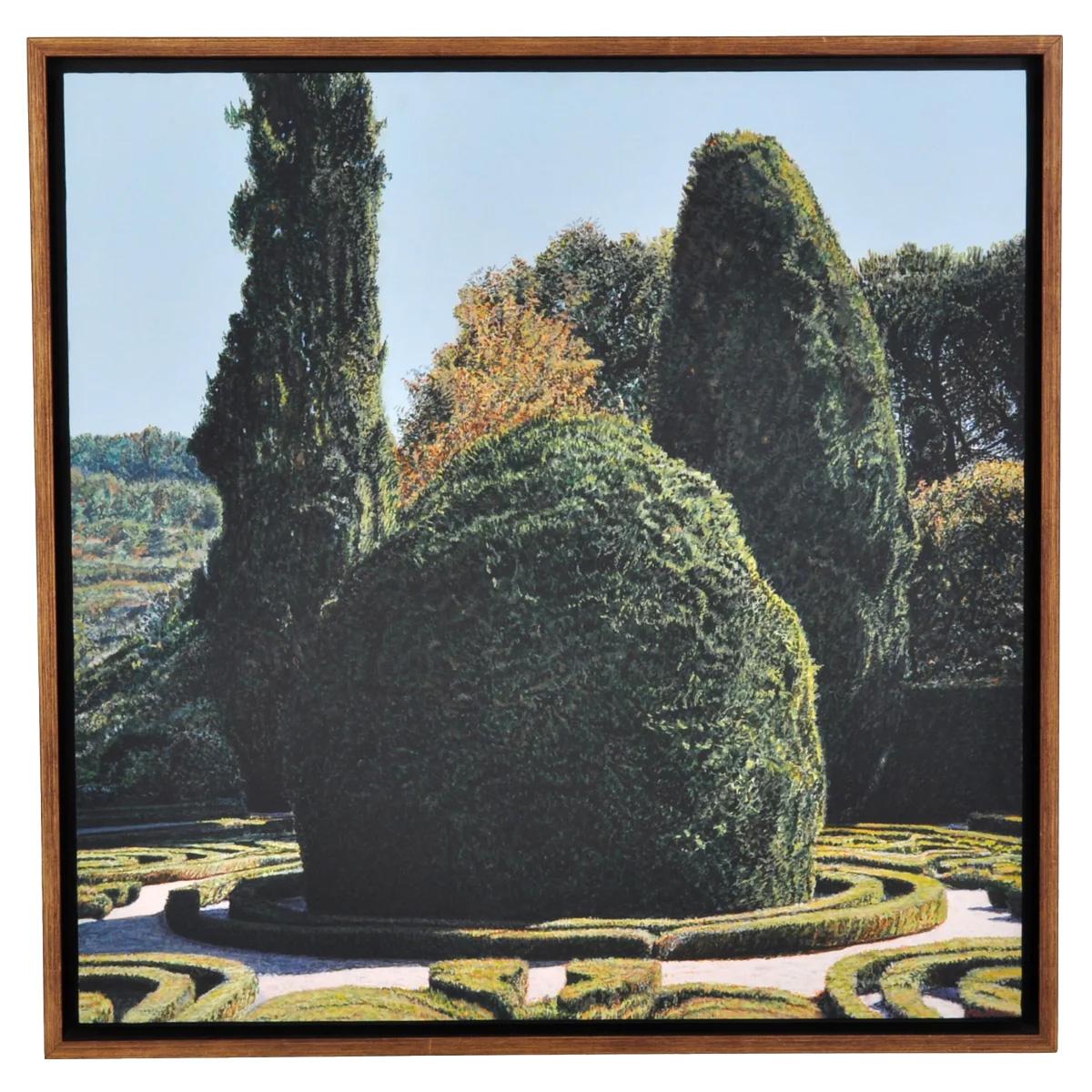 "Parterre a Casa de Mateus" Paesaggio dipinto da Tom Fawkes, artista del Pacifico nord-occidentale.
