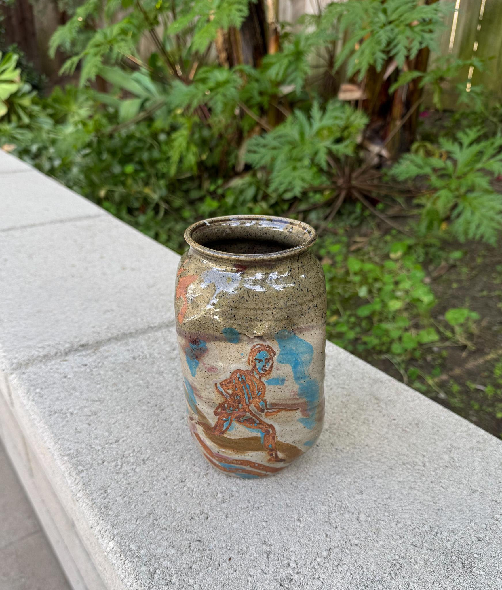 Vaso in ceramica Tom Ferguson, Stati Uniti, anni '90 in vendita 4