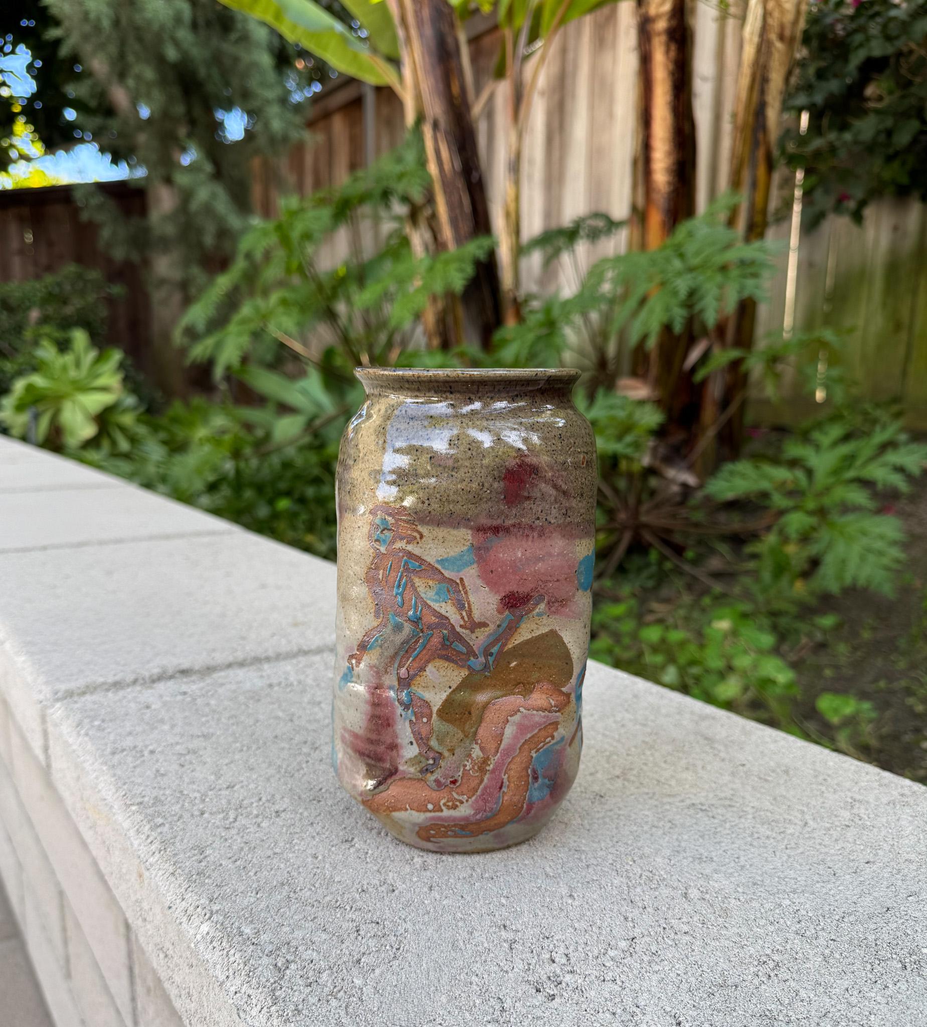 Vaso in ceramica Tom Ferguson, Stati Uniti, anni '90 in vendita 6