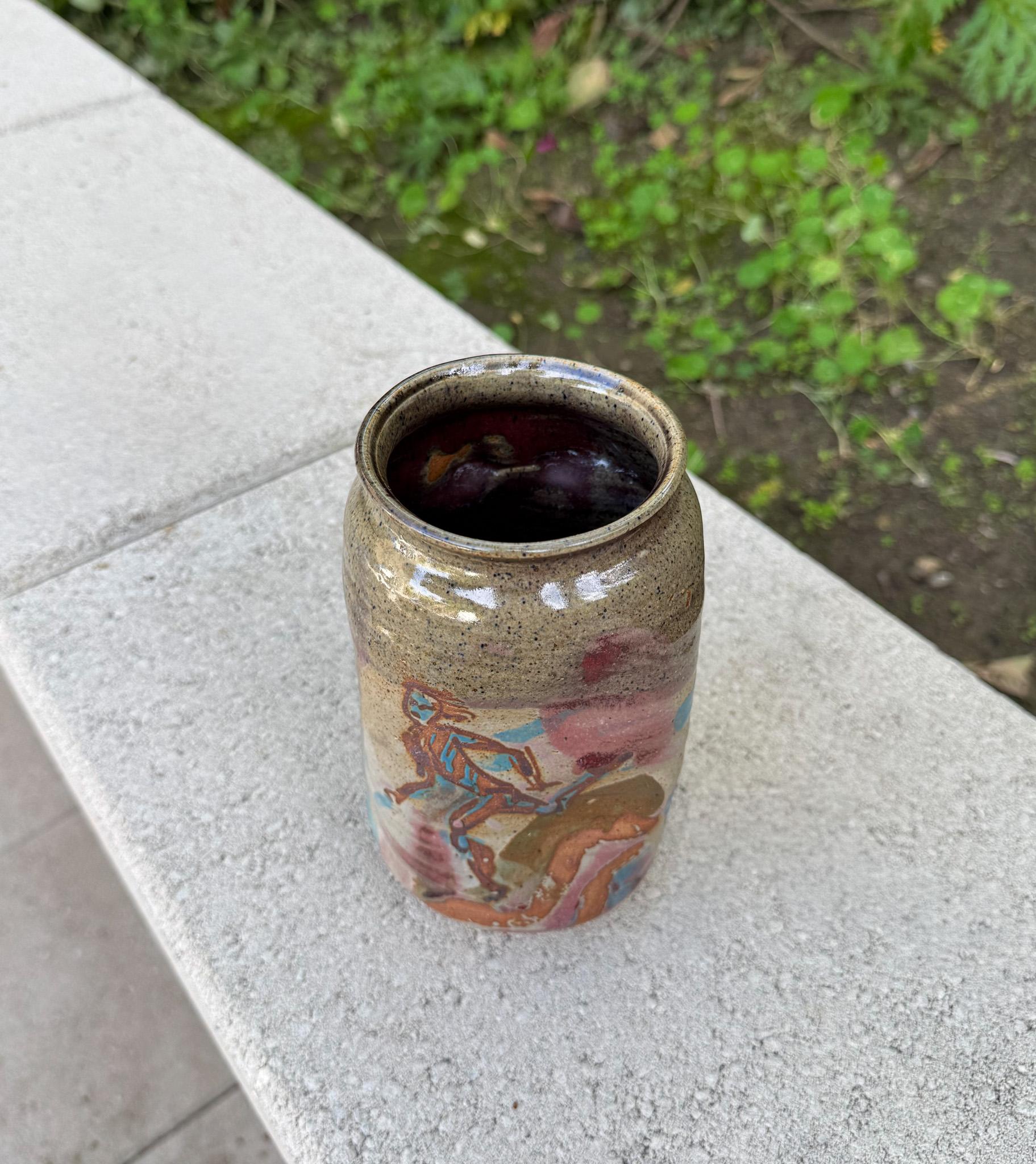 XX secolo Vaso in ceramica Tom Ferguson, Stati Uniti, anni '90 in vendita