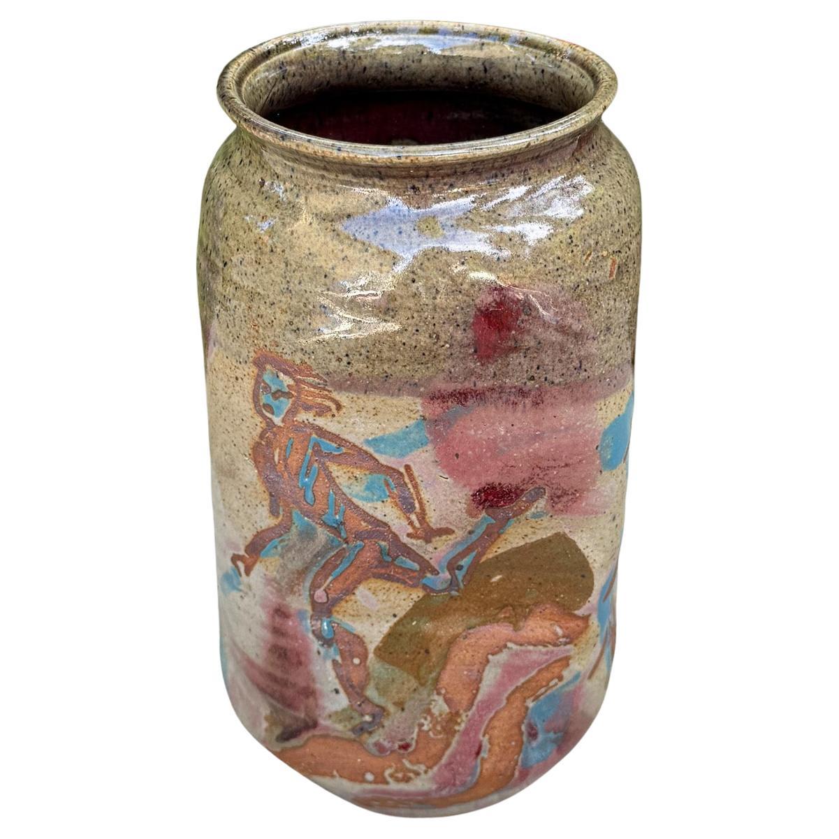 Vaso in ceramica Tom Ferguson, Stati Uniti, anni 
90