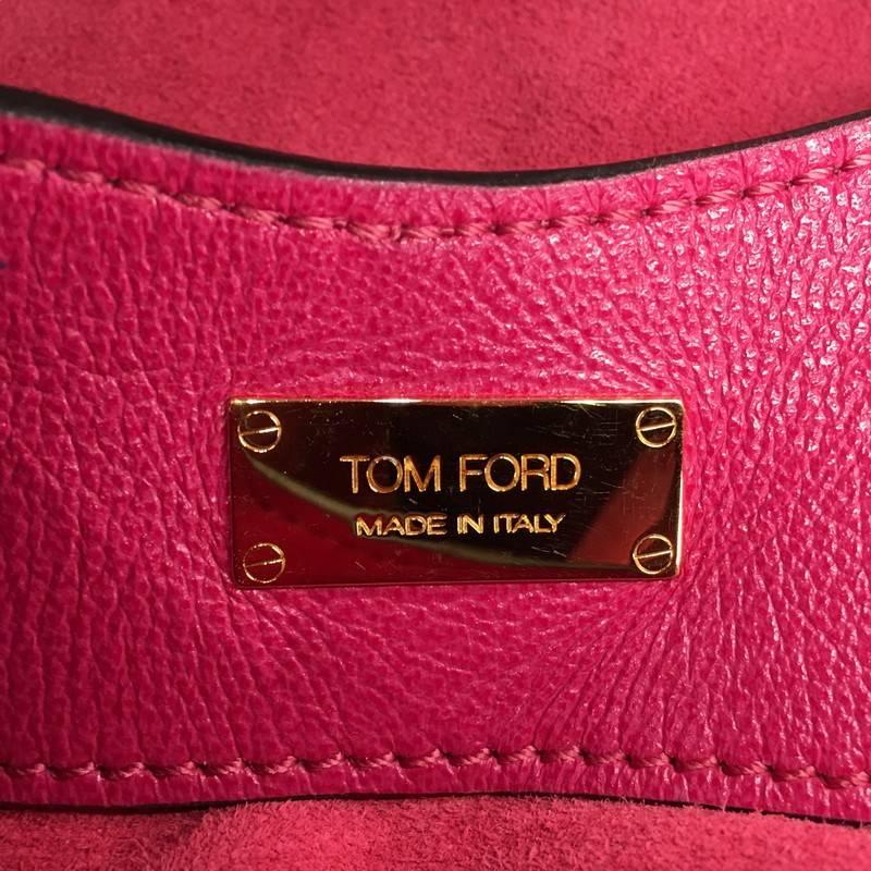Tom Ford Alix Fold Over Bag Suede Large 4