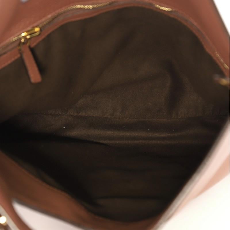 Brown Tom Ford Alix Fold Over Crossbody Bag Leather