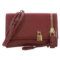 Tom Ford Alix Fold Over Crossbody Bag Leather Small