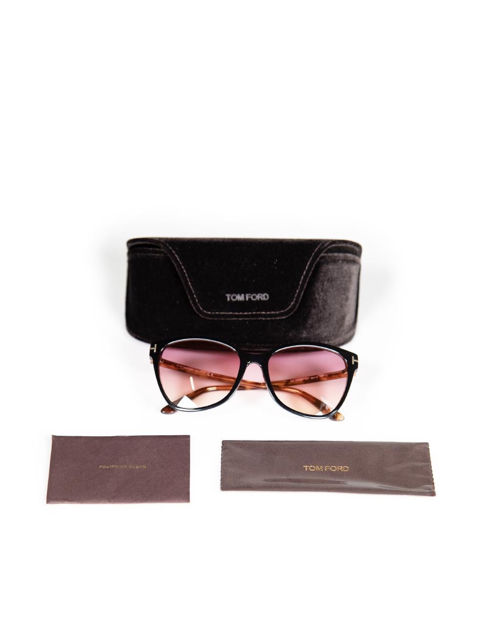 Tom Ford Ani Pink Gradient Cat Eye Sunglasses For Sale 4