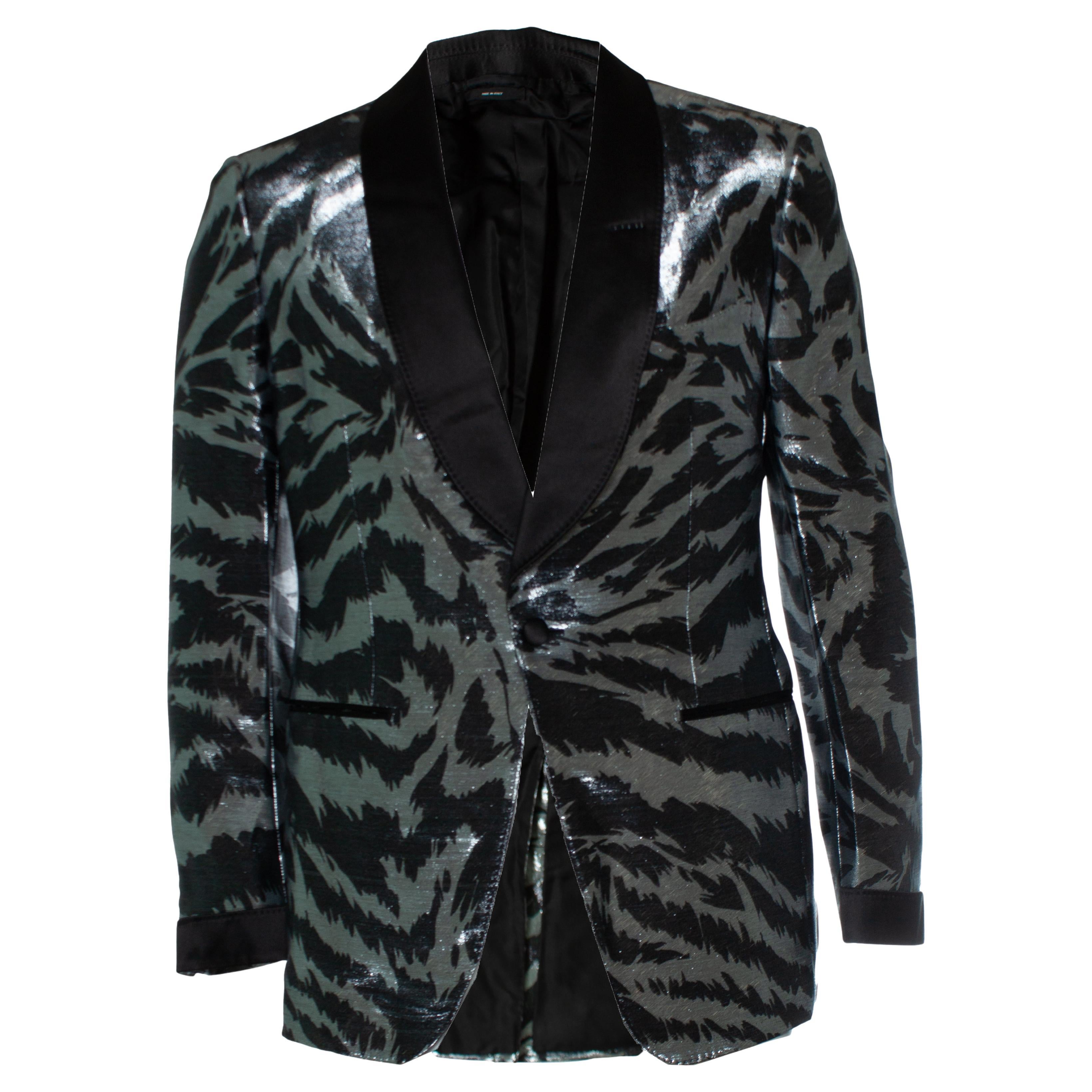 Tom Ford, Atticus Zebra metallic tuxedo jacket