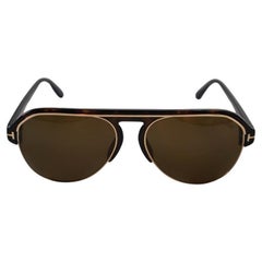 Occhiali da sole Tom Ford Aviator Tortoise Dark Havana FT0929