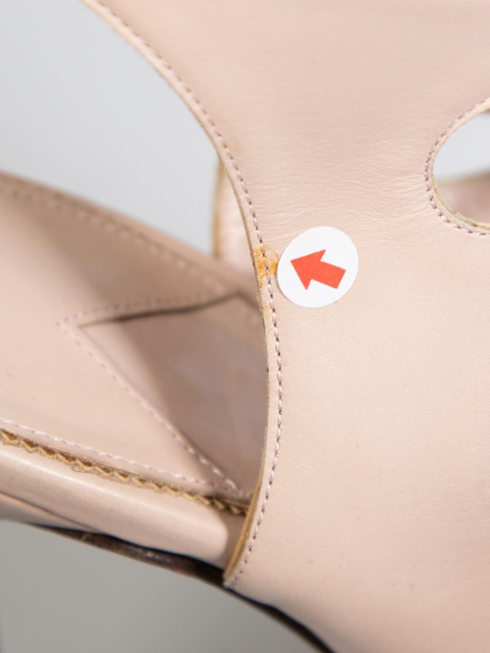Tom Ford Beige Leder Spitzen-Spitzenschuhe mit Absatz Größe IT 38,5 im Angebot 3
