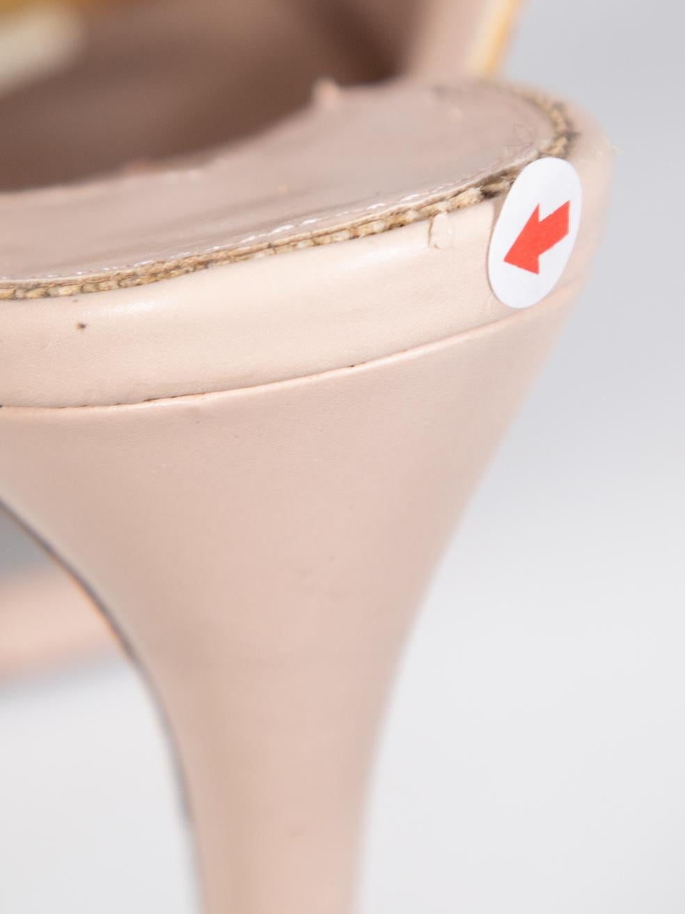 Tom Ford talons à lacets en cuir beige taille IT 38,5 en vente 3