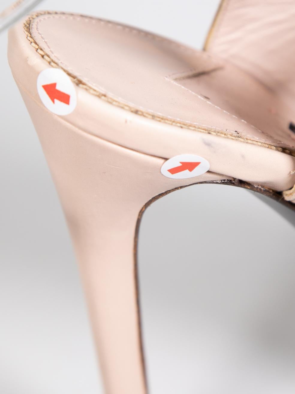 Tom Ford talons à lacets en cuir beige taille IT 38,5 en vente 4