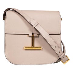 Tom Ford Beige Leather Tara Crossbody Bag