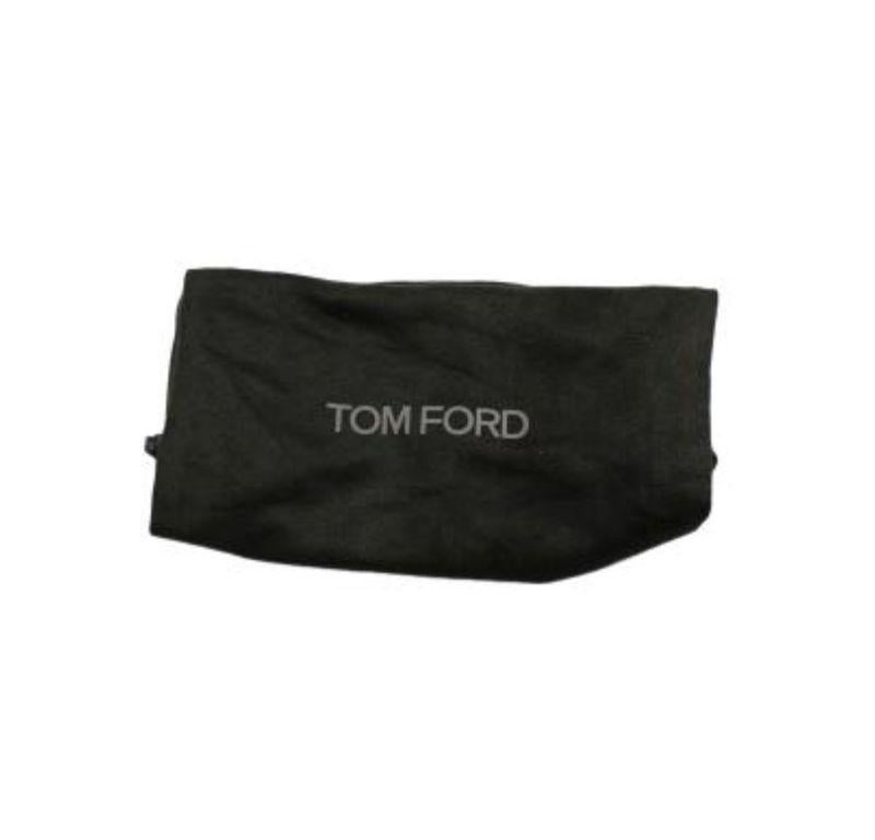 Tom Ford Beige Python-embossed Strappy Platform Sandals For Sale 5