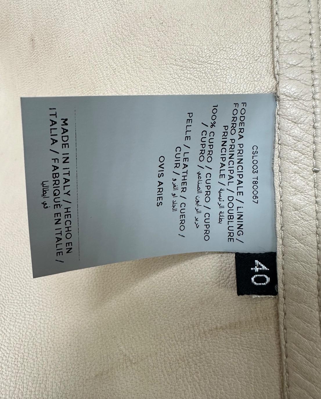 Tom Ford Beige Suedet Gold Hardware Jacket Size 40 For Sale 2