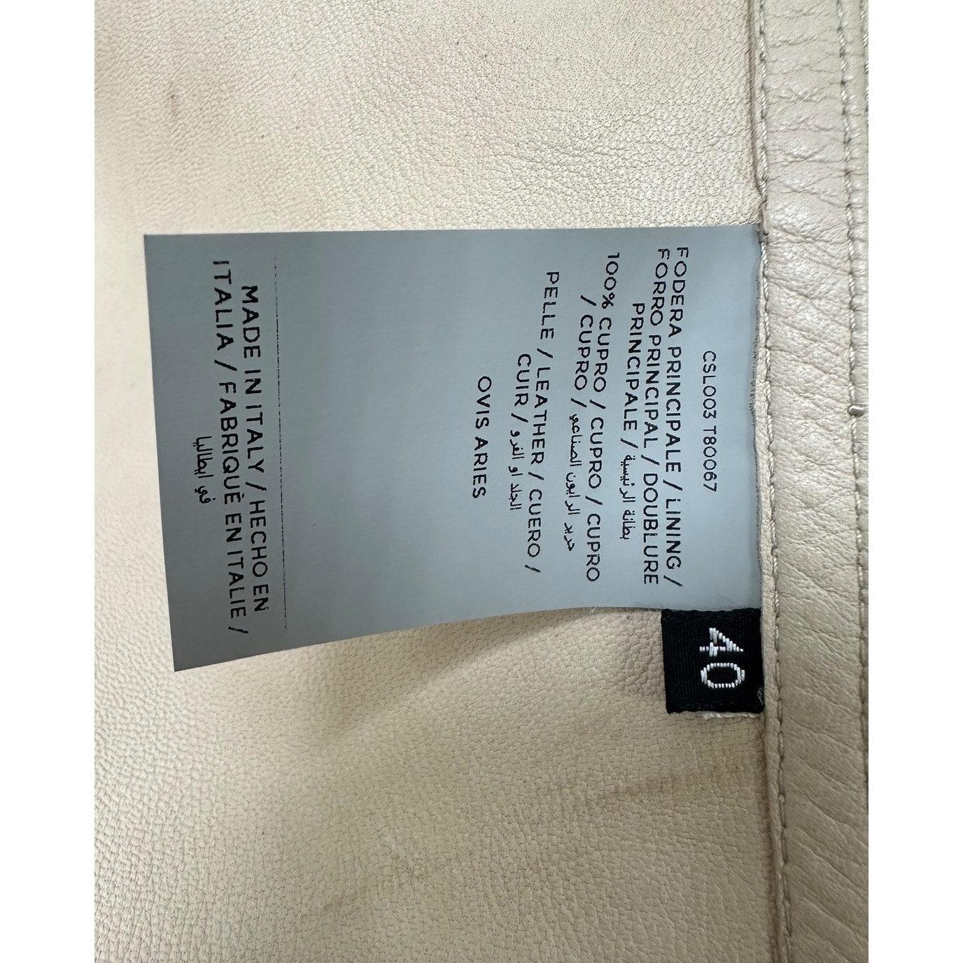 Tom Ford Beige Suedet Gold Hardware Jacket Size 40 For Sale 3