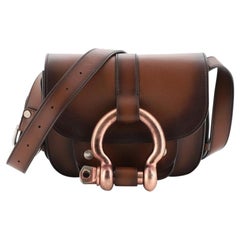 Tom Ford Belted Lock Saddle Bag Leather Small