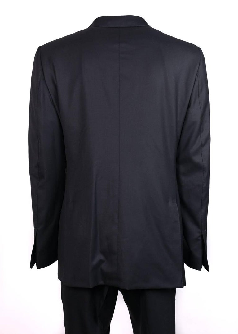 Tom Ford Black 100% Wool Satin Trim Peak Lapel Windsor Tuxedo For Sale ...
