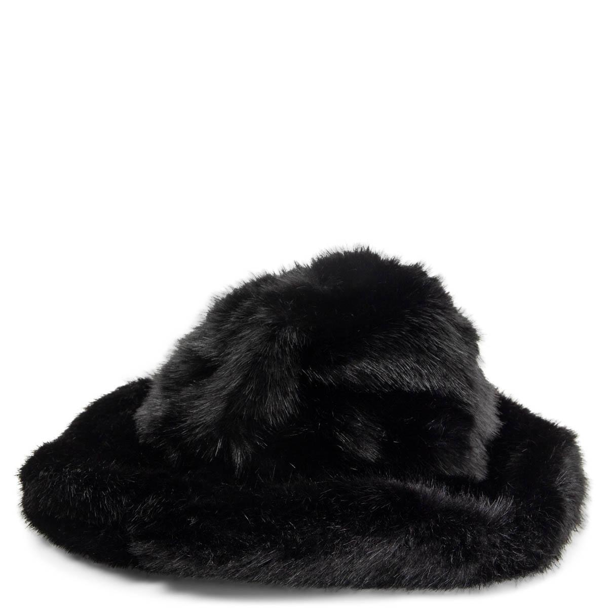 100% authentic Tom Ford FA 2019 wide-brim hat in black faux mink fur. Comes in one size but can get made smaller by drawstrings. Has been worn and is in excellent condition. Comes with dust bag. 

Measurements
Tag Size	OS
Inside Circumference	56cm