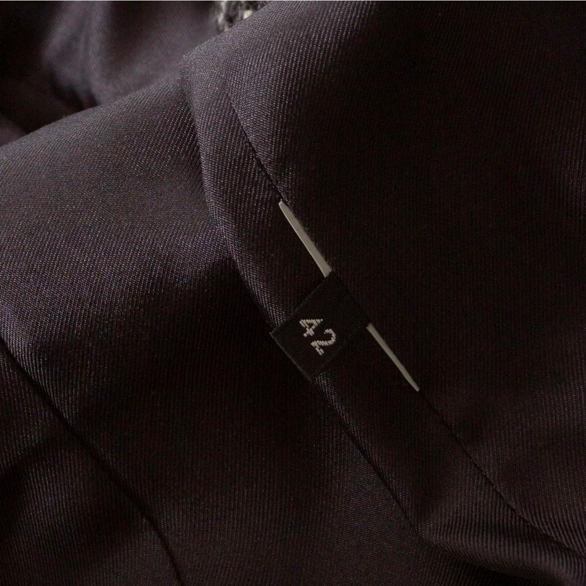 Tom Ford - Veste ceinturée en tweed noir et brun en vente 3