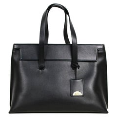 Tom Ford Schwarzes Kalbsleder Serena Flap Tote Bag