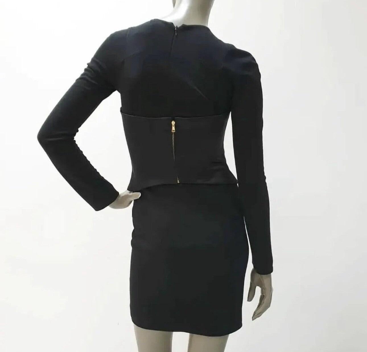 Tom Ford Black Corset Mini Night Out Dress Sz.40 For Sale 1