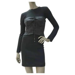 Tom Ford Schwarz Korsett Mini Night Out Kleid Sz.40