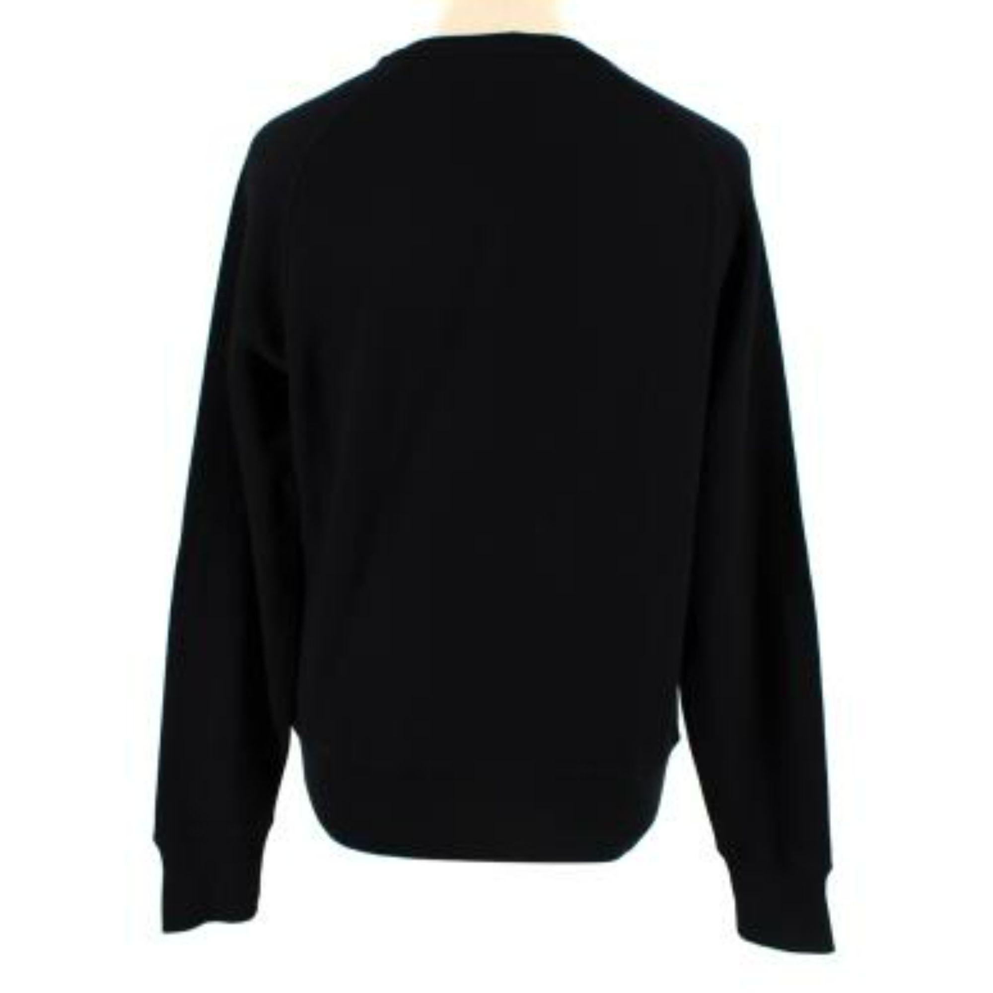 Tom Ford Black Crew Neck Jumper

- Black, soft cotton Tom Ford crewneck sweatshirt
- Ribbed trims on collar, hem and cuffs
- Grey inner lining

Materials:
99% Cotton
1% Polyamide

Made in Italy
Dry-clean only

9.5/10 excellent condition with no