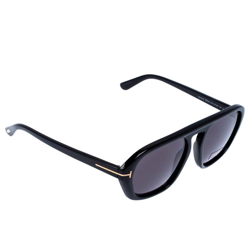 Tom Ford Black David-02 Aviator Sunglasses
