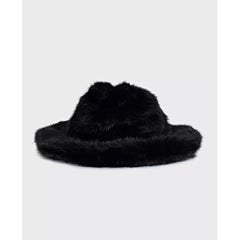 Tom Ford Black Faux Fur Hat