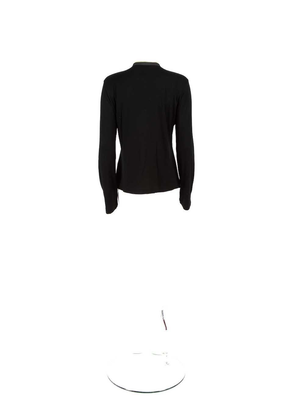 Tom Ford Black Fine Knit Zipped Jacket Size XL In Good Condition For Sale In London, GB