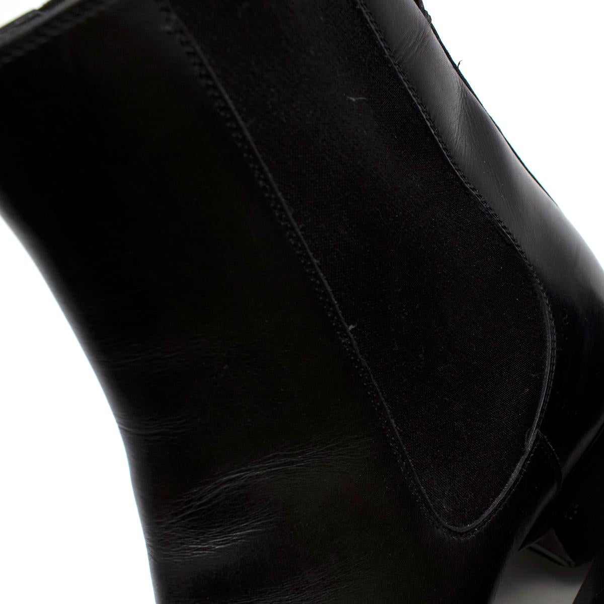 Tom Ford Bota de piel negra Gianni con puntera de chelsea - US size 9.5 1