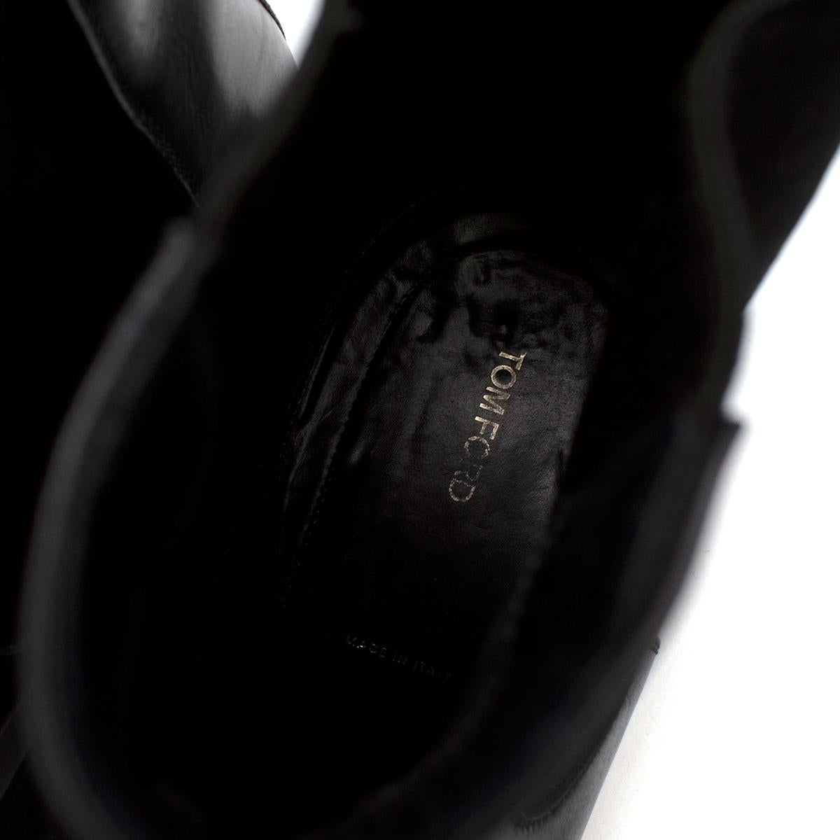Men's Tom Ford Black Gianni Leather Cap Toe Chelsea Boot - US size 9.5
