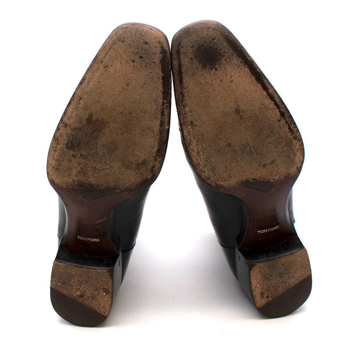 Tom Ford Bota de piel negra Gianni con puntera de chelsea - US size 9.5 3