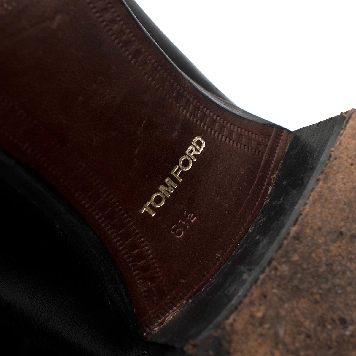 Tom Ford Bota de piel negra Gianni con puntera de chelsea - US size 9.5 4