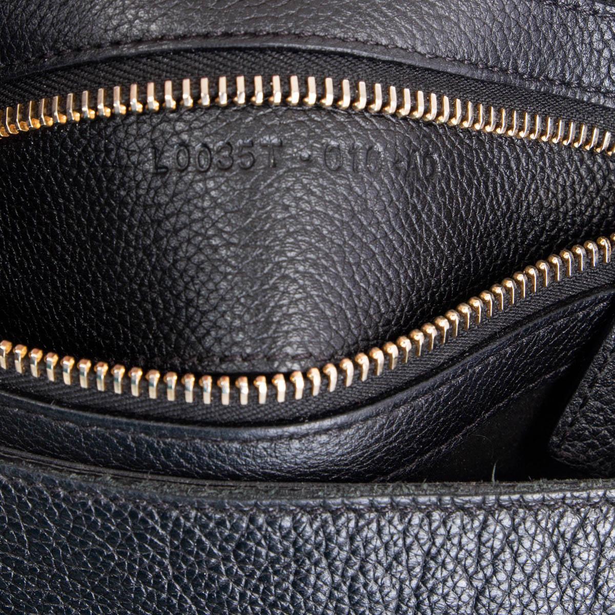 TOM FORD black grained leather JENNIFER MEDIUM CROSSBODY Shoulder Bag 1