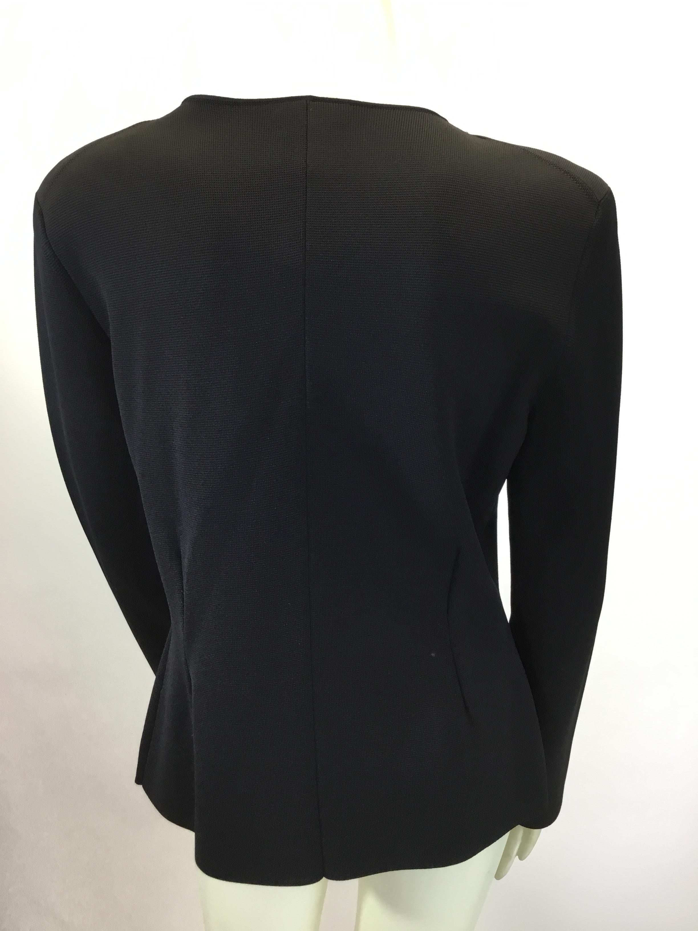 Tom Ford Black Knit Zippered Jacket  In Good Condition For Sale In Narberth, PA