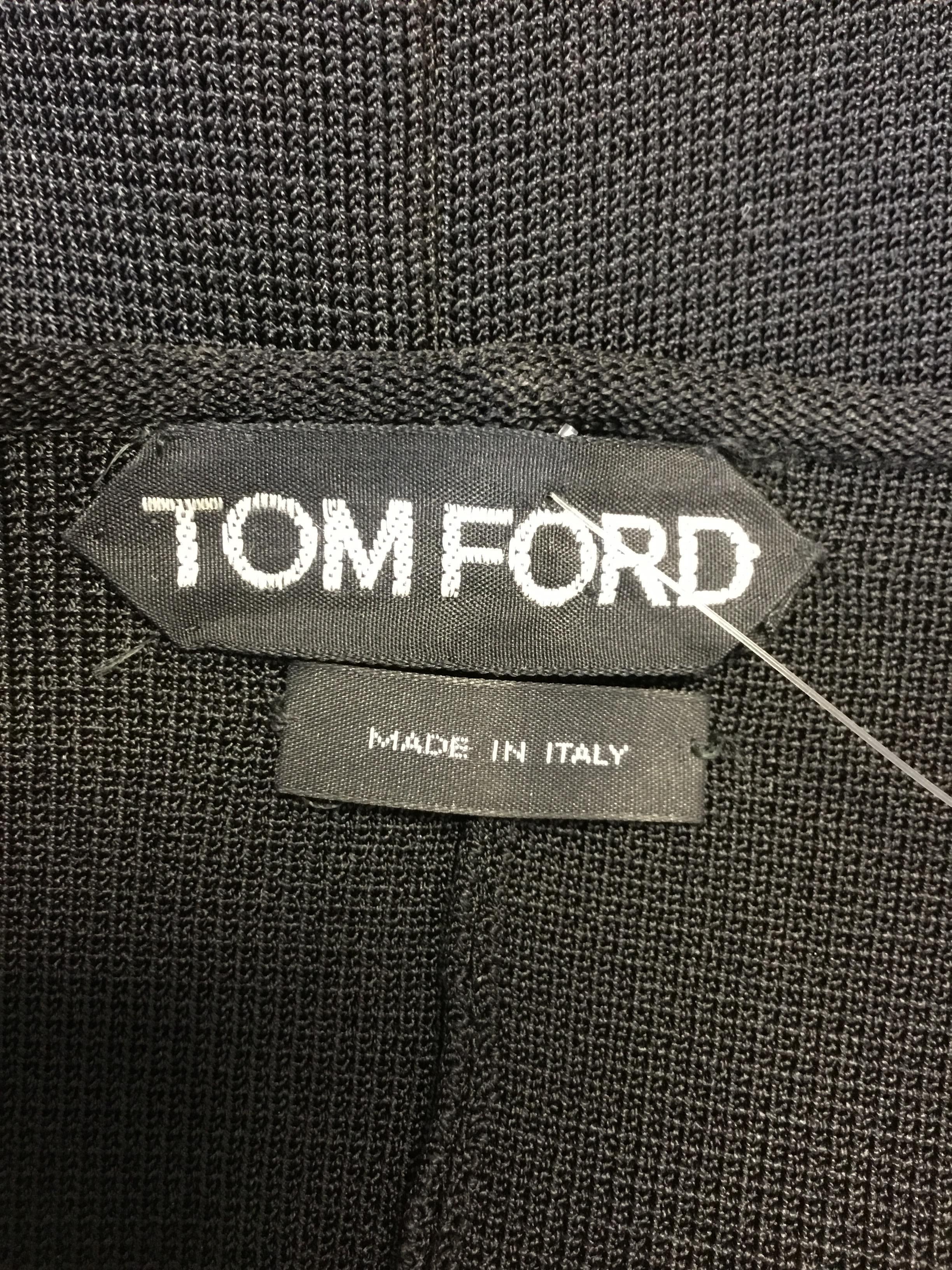 Tom Ford Black Knit Zippered Jacket  For Sale 3