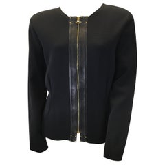 Tom Ford Black Knit Zippered Jacket 