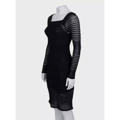 Tom Ford Schwarzes Strickkleid – Größe S