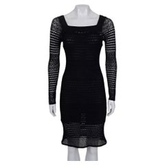 Tom Ford Schwarzes Strickkleid – Größe S