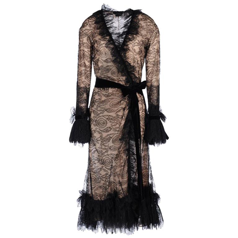 black lace prom dress with sleeves Bateau Neck Two Piece Black Long Sleeves Prom Dress PG319 US8 / Custom Color