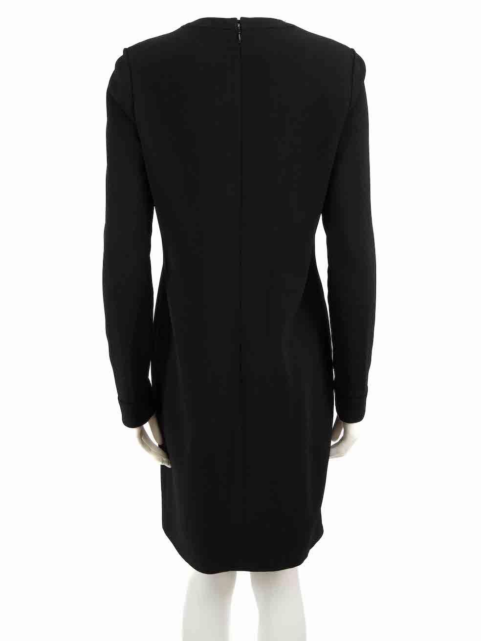 Tom Ford Black Laced Neck Long Sleeve Dress Size M In Excellent Condition For Sale In London, GB