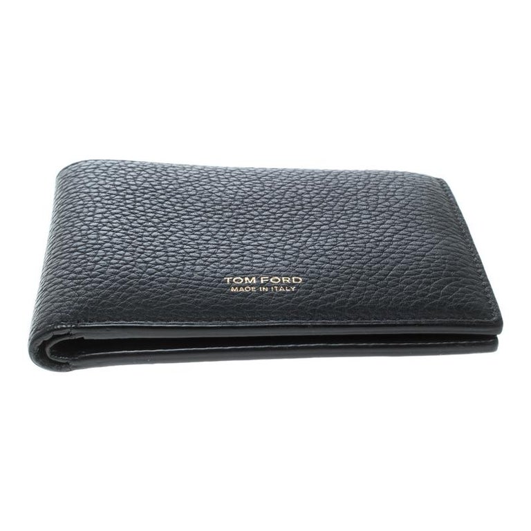 Tom Ford Black Leather Bifold Wallet For Sale at 1stDibs | tom ford ...