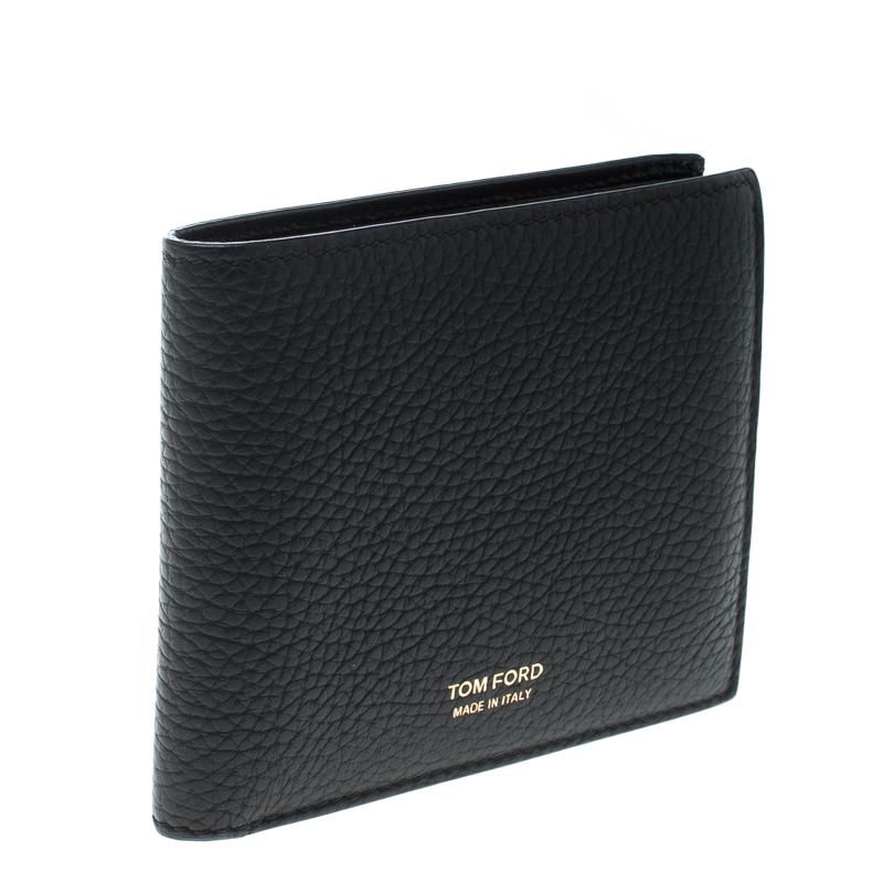 Tom Ford Black Leather Bifold Wallet 1