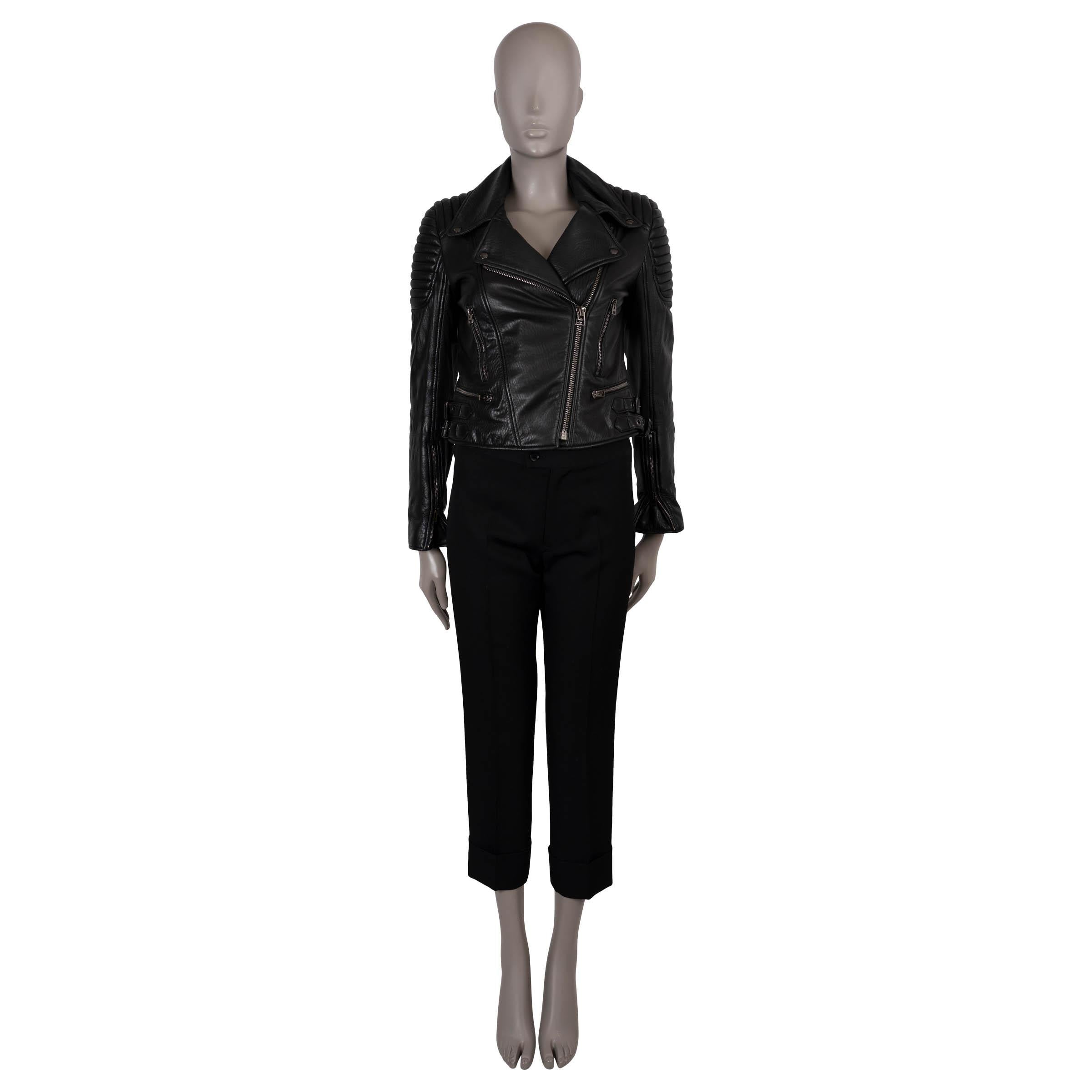 TOM FORD schwarzes Leder BIKER Jacke 40 S im Zustand „Hervorragend“ im Angebot in Zürich, CH