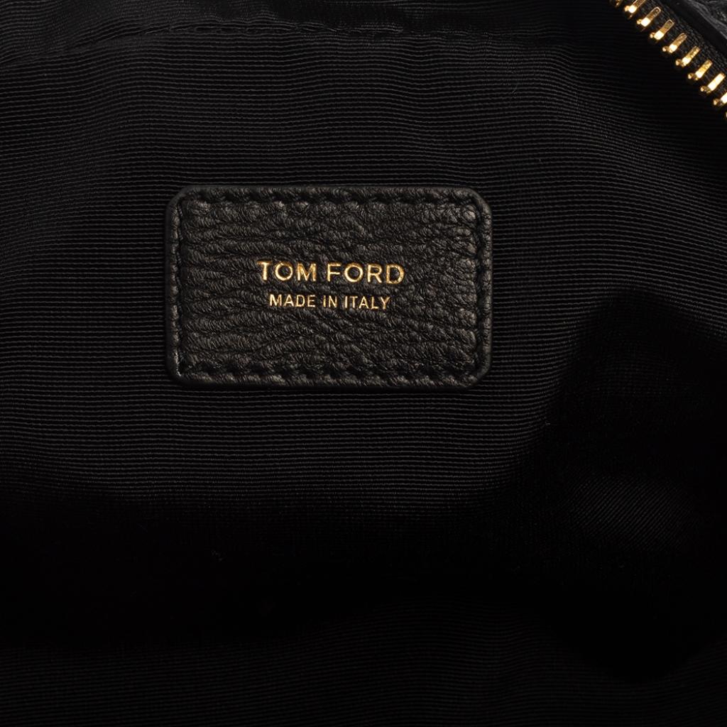 Tom Ford Black Leather Cosmetic Pouch 3