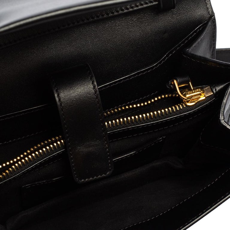 Tom Ford Black Leather Flap Crossbody Bag at 1stDibs