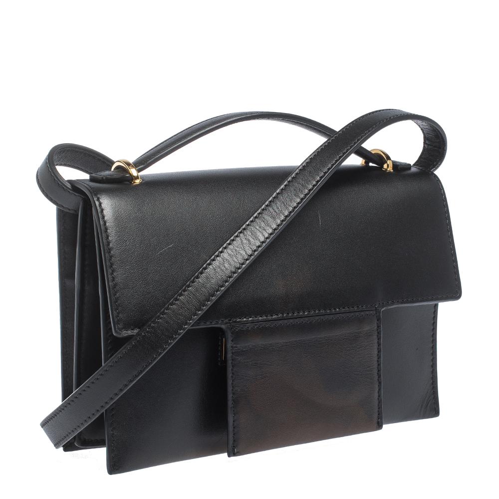 Women's Tom Ford Black Leather Flap Crossbody Bag