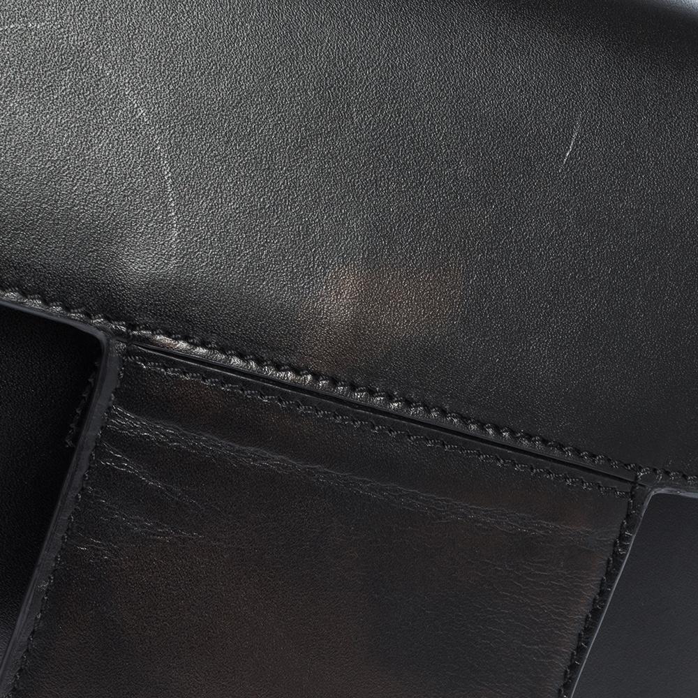 Tom Ford Black Leather Flap Crossbody Bag 1