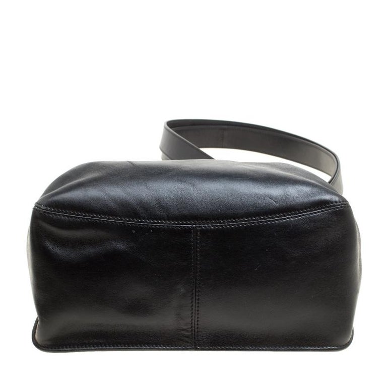 Tom Ford Black Leather Front Lock Cross Body Bag For Sale ...