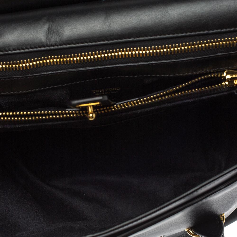 Tom Ford Black Leather Icon Tote 2